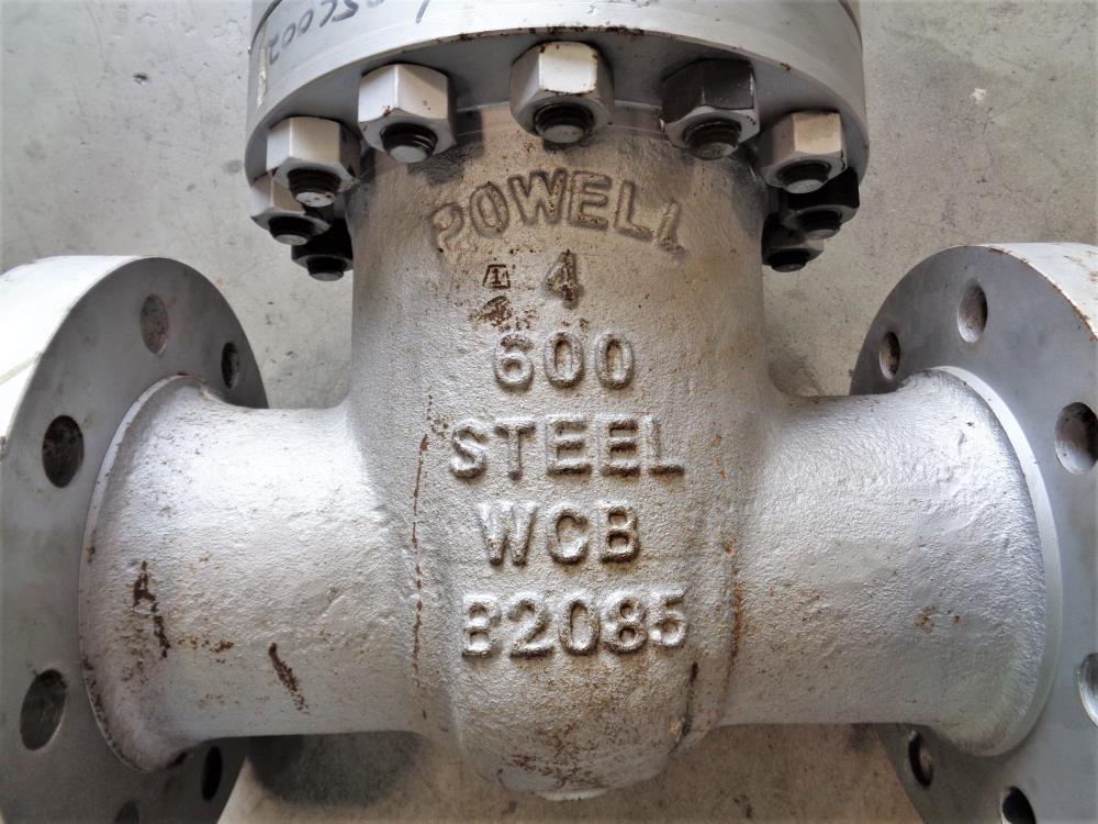 Powell 4" 600# WCB Gate Valve, Fig# 4.006003